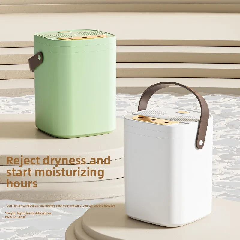 1.8L Large Capacity USB Three Nozzle Humidifier Household Air Humidifier with Aromatherapy Diffuser LED Night Light Spray Functi
