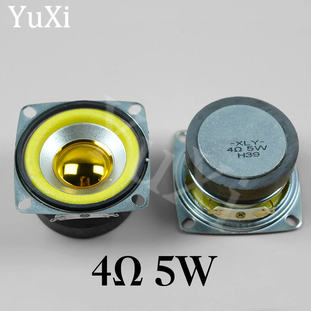 1Pc 4Ohm 5W Bluetooth Audio Radio Speaker External Magnetic Speaker Square  Full-frequency Loudspeaker 3W 4Ohm