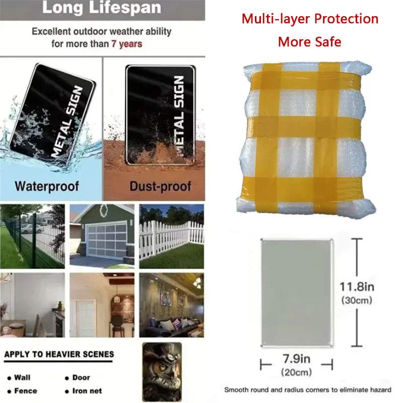 Smile You're On Camera Sign, Indoor/Outdoor sign Video Surveillance Warning Signs for Home and Business Security Camera/CCTV,