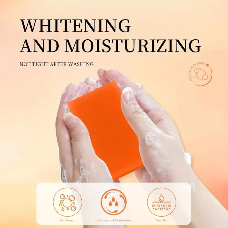 100g Kojic Acid Soap with Vitamin C,Turmeric, Retinol, Shea Butter, Vitamin E, Kojic Acid for Clean and Nourish The Skins