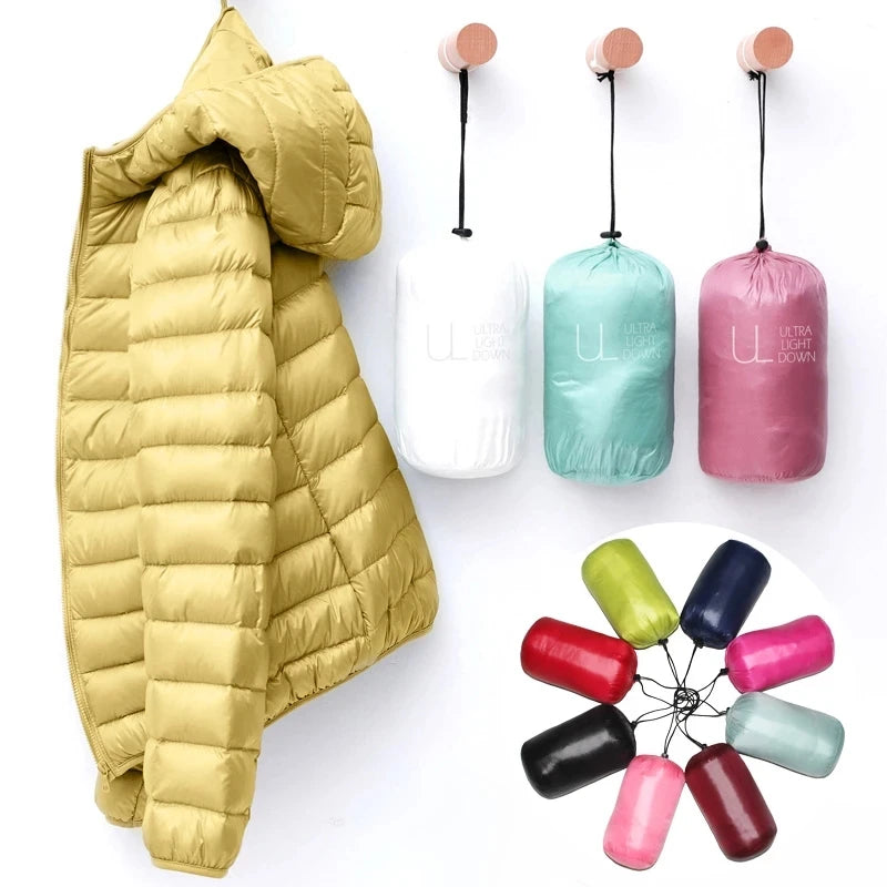 Spring Autumn Women Jackets 2024 Winter Female White duck down Jacket Fashion Ultralight Women Parka Packable Casual Puffer Coat