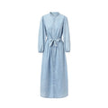 AP SS26 Women Lightweight Denim Dress Cotton Black and Blue Maxi Dress