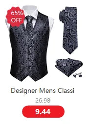 Designer Vest for Men Purple Embroidered Silk Waistcoat Tie Pocket Square Set Wedding Formal Male Suit Party Barry Wang
