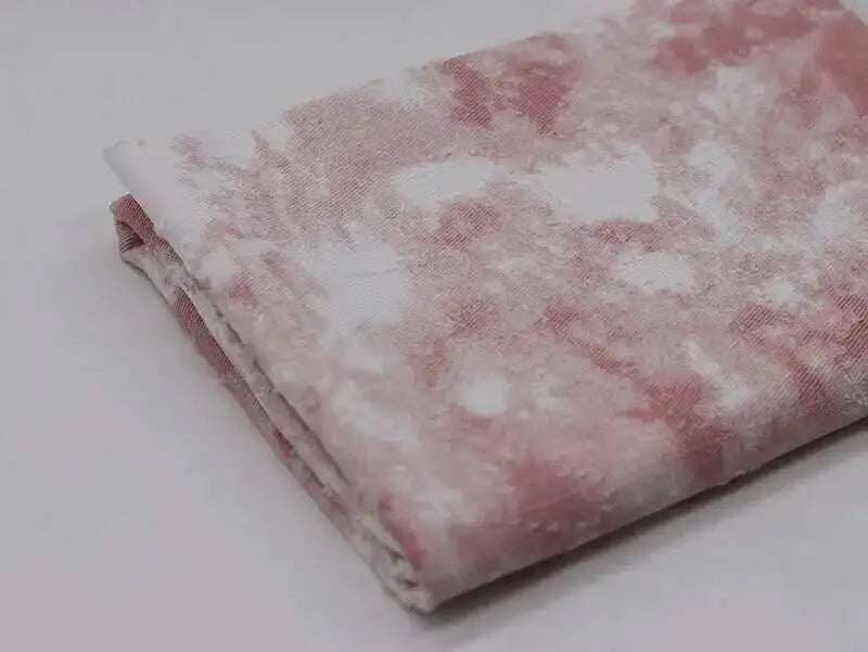 Tie Dye Denim Fabric DIY Washed Printed Sewing Jeans Dresses Bags Handbags Clothing Fabric