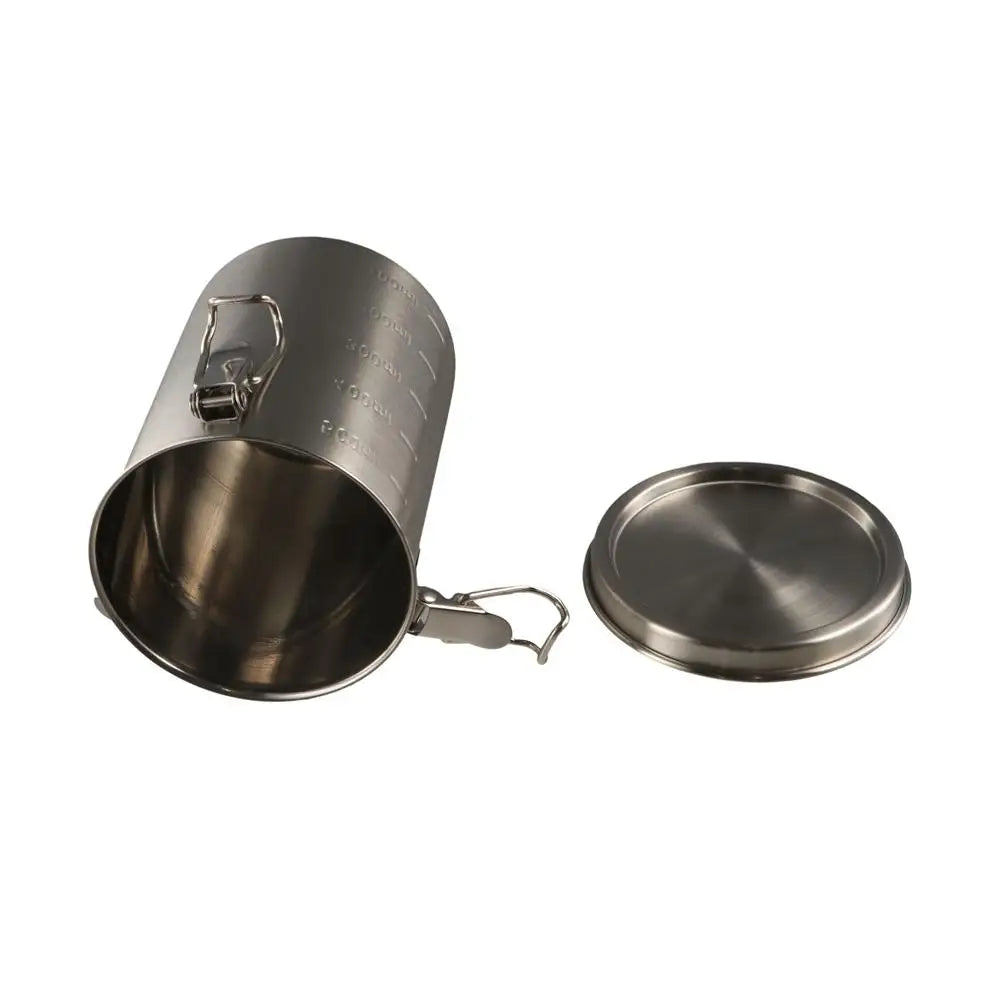 520/1000/1600/2500ml Stainless Steel Storage Tank Leak-Proof with Scale Grain Storage Box Airtight Sealed Grains Sealed Bucket