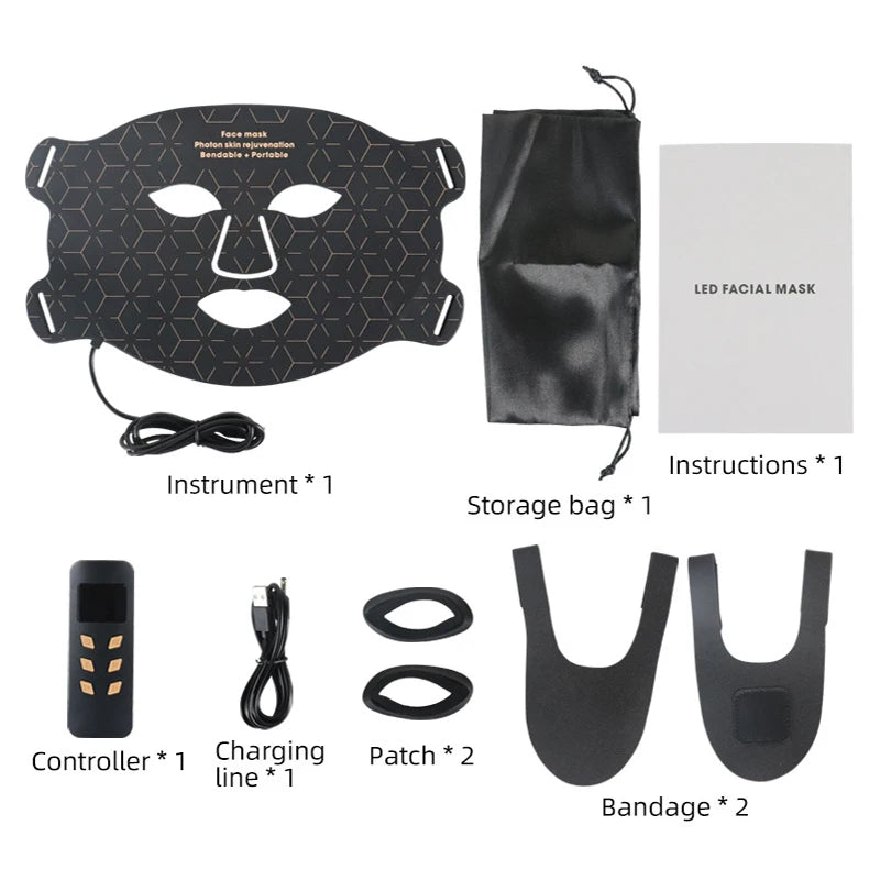 Mask Household Facial Mask Instrument Face Photon Rejuvenation Beauty Instrument Skin Lightening Spectrometer Beauty Tool