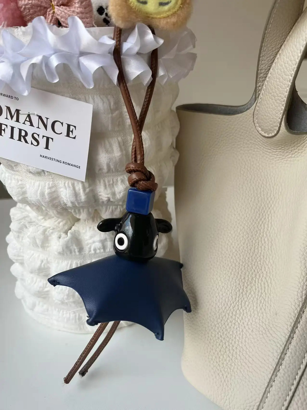 Luxury Genuine Leather Octopus Fringe Tassel Bag Charm for Designer Tote Unique Suede Pendant Keychain Women Gift Handbag Decor