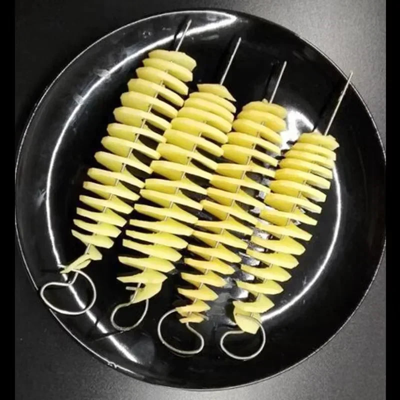 Kitchen Whirlwind Potato Spiral Cutter Potato Tower Making Machine Vegetable Slicer Vegetable Tools Accessories Gadgets