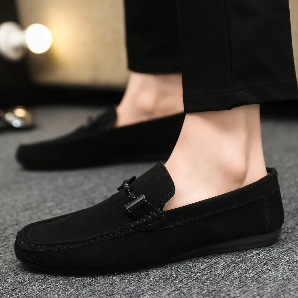 Men Loafers Soft High Quality Spring Autumn Shoes Men Casual Shoes Warm Slip on Flats Driving Shoes Large Size chaussure hommes