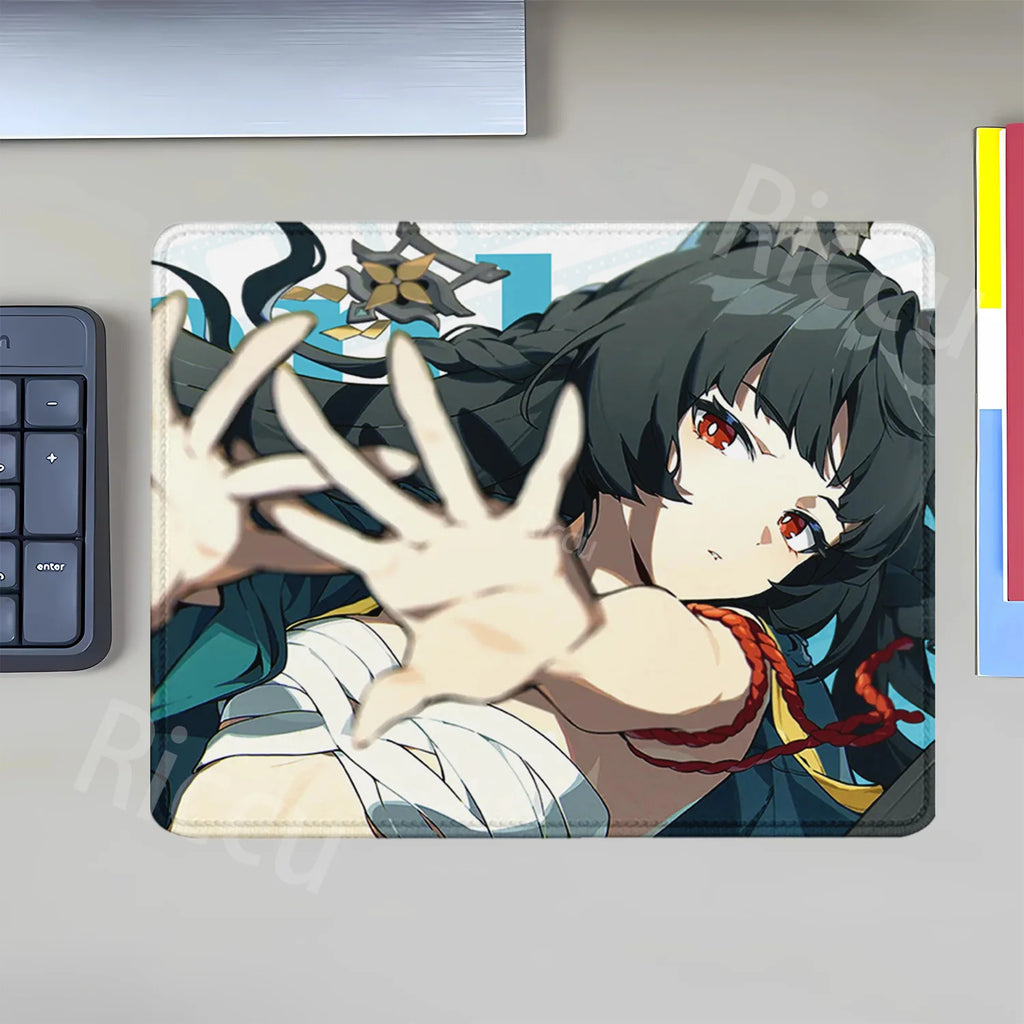 Mouse Pad Zenless Zone Zero Vivian Hoshimi Miyabi Ellen Joe Small Size Mousepad ZZZ Office accessories overlock teclado Desk Mat
