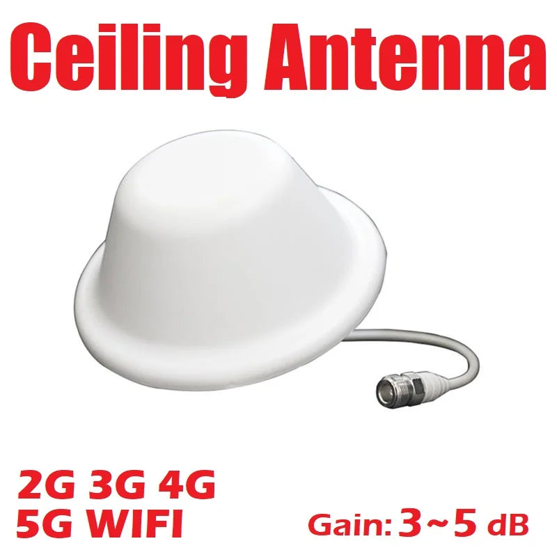 Indoor Cellular Mobile Cellphone Signal Panel Ceiling Whip 5G 4G 3G Splitter Antenna for Router Amplifier Booster Repeater AP