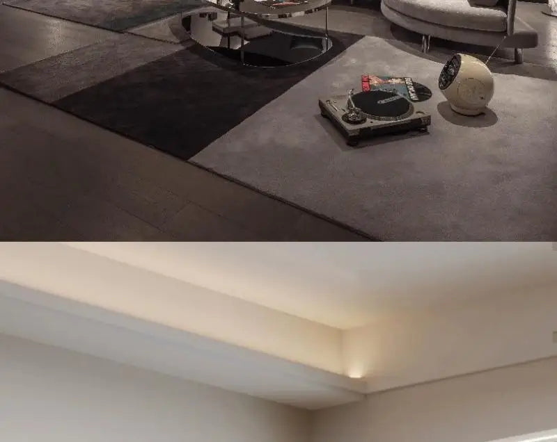Recessed Bendable Led Aluminum Profile Hidden Ceiling Curved Channel Trimless Soft Cover Wall Floor Decor Linear Strip Light