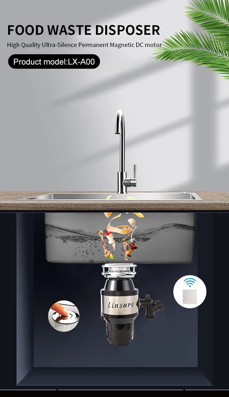 Airo 110V Hot Selling Home Appliances Food Waste Disposers Waste Disposal Garbage Disposals CE CB Factory