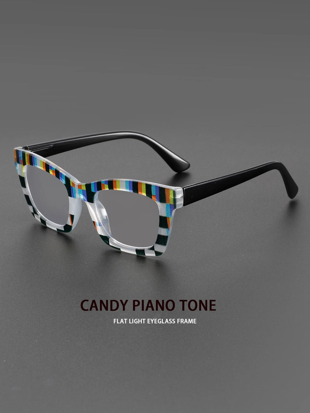 Multi Colored New Dazzling Frame Women's Flat Mirror European and American Fashion High-End Feeling Plain Face Eyeglass Frame