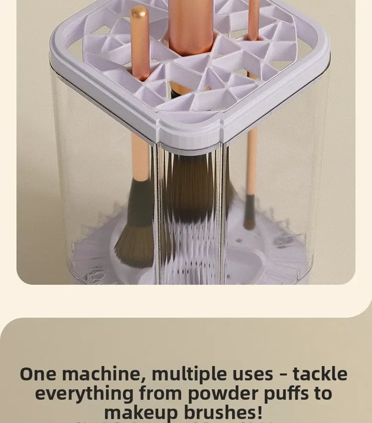 Portable Automatic Makeup Brush Cleaner Household Deep Puff Cleaning Machine Quick Cleaning of Various Beauty Tools