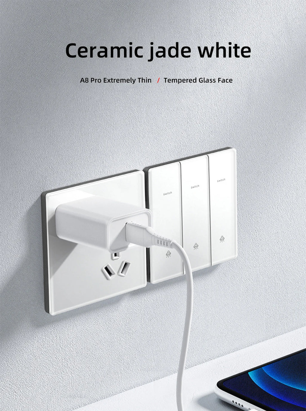 Wall Lamp Switch Panel Tempered Glass International Switch 1/2/3/4 Gang 1/2 Way Steel Rocker Light Switch On/Off Stair Switch