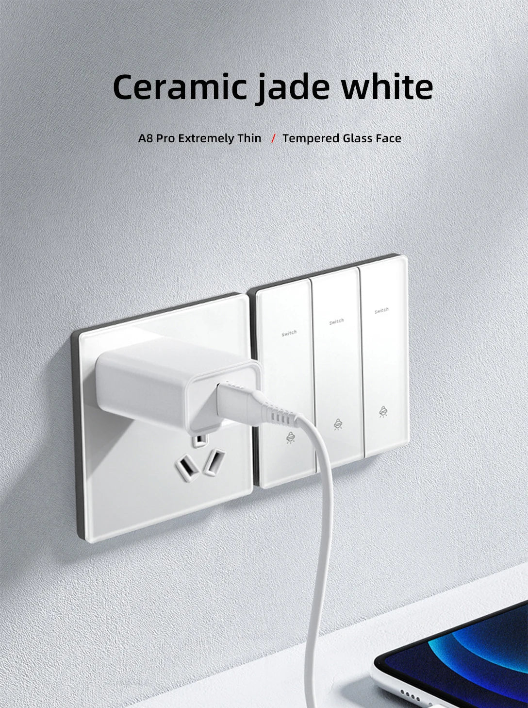 Wall Lamp Switch Panel Tempered Glass International Switch 1/2/3/4 Gang 1/2 Way Steel Rocker Light Switch On/Off Stair Switch