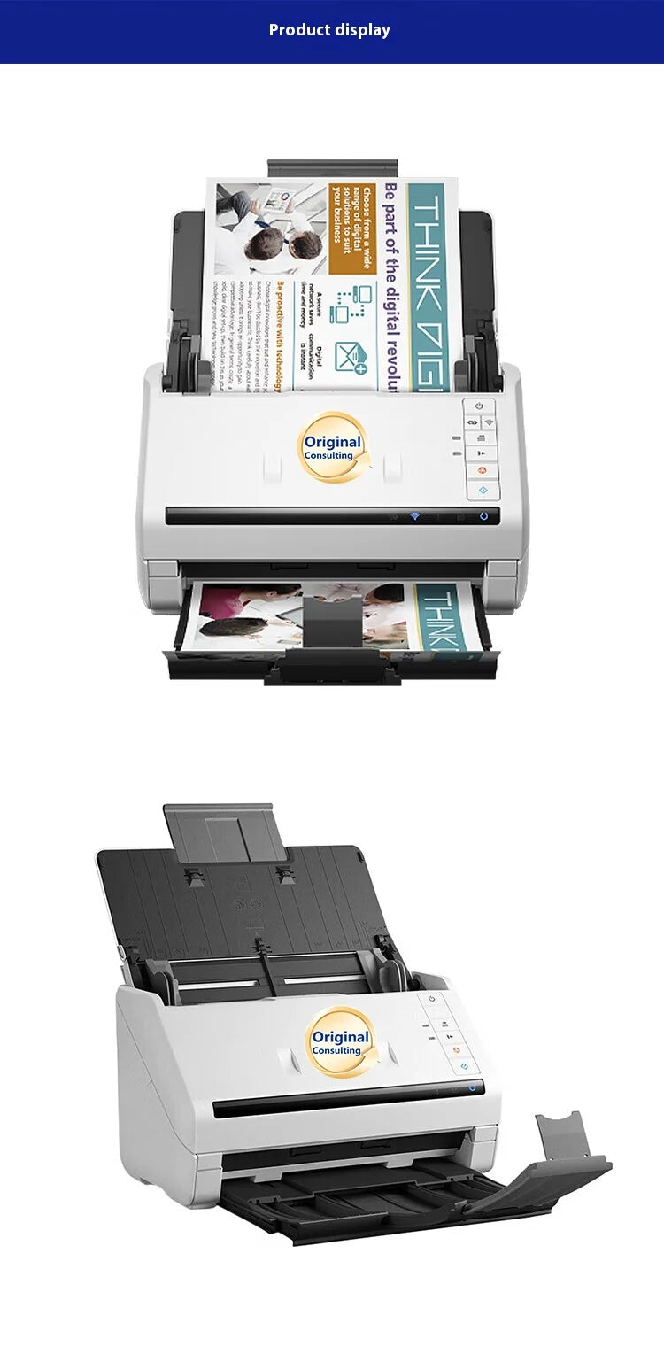 DS570WII/ES580W  High-speed Automatic Double-Sided Wi-Fi Network Office Document Scanner for A4 Format