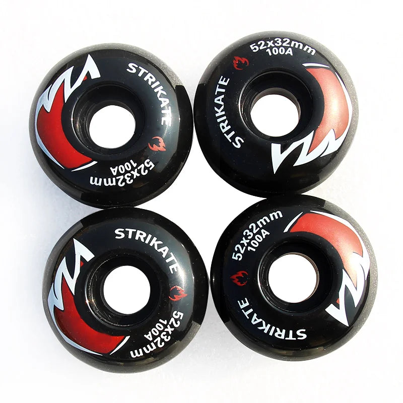 4Pcs Skateboard Wheels With bearing complete PU Skateboard Parts 52mm*30mm Wheels 95A skateboard for riding