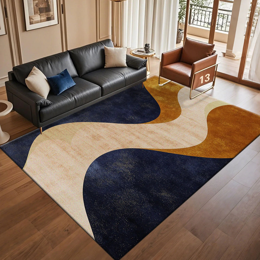 Modern Light Luxury Abstract Carpet for Living Room Coffee Tables Sofa Rugs Bedroom Soft Floor Mat