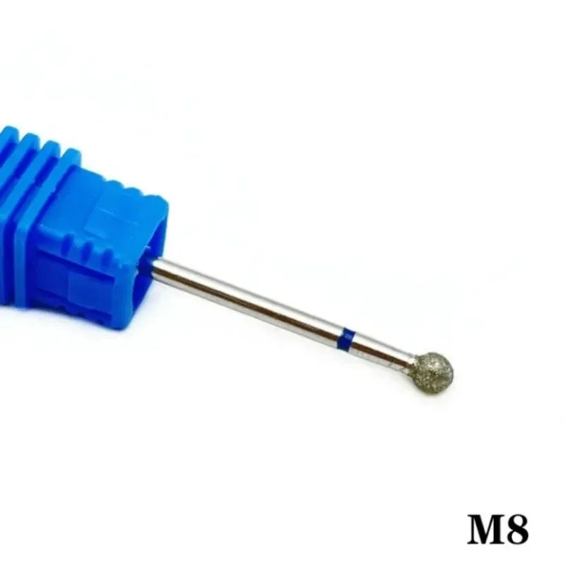 Flame Cone Cuticle Clean Nail Drill Bit 3/32'', Professional Safety Carbide Diamond Nail Bit Nail Cleaner for Cuticle Dead Skin
