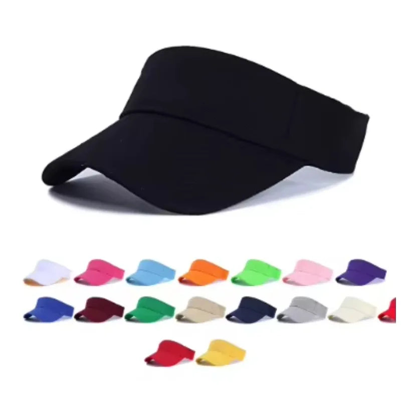 Men Women Adjustable Tennis Caps,Summer Sun Hat Unisex,Sport Headband Classic Sports Visor Hat Running Caps Tennis Beach Hat