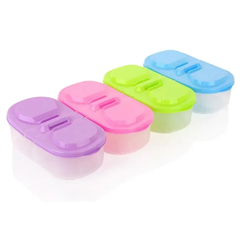 1/4pcs Portable Lunch Box for Kids Camping Picnic with Transparent Compartment Leakproof Food Storage  Secure  Clasps  Container