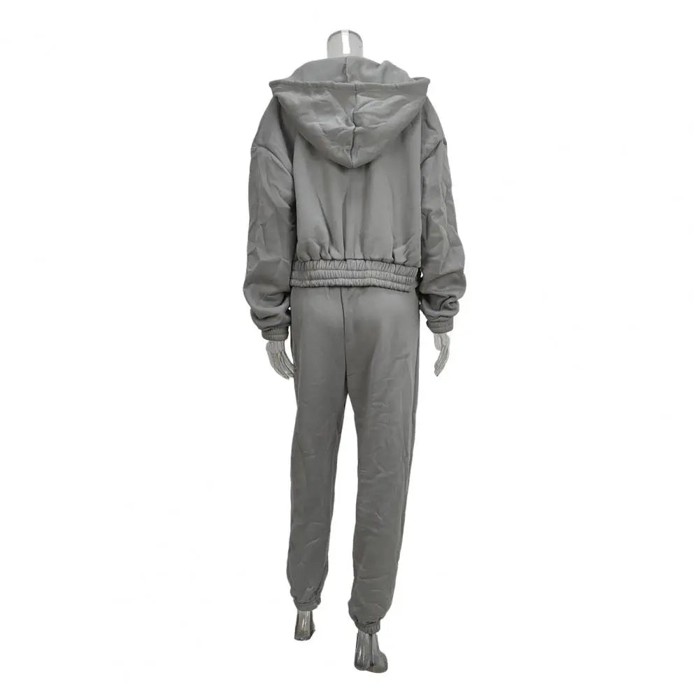 3 Piece Sweatsuits Set for Women Fleece Zip Up Hoodie Sweatshirt Tank Top Jogger Sweatpants Set Fall Casual Tracksuit Outfits