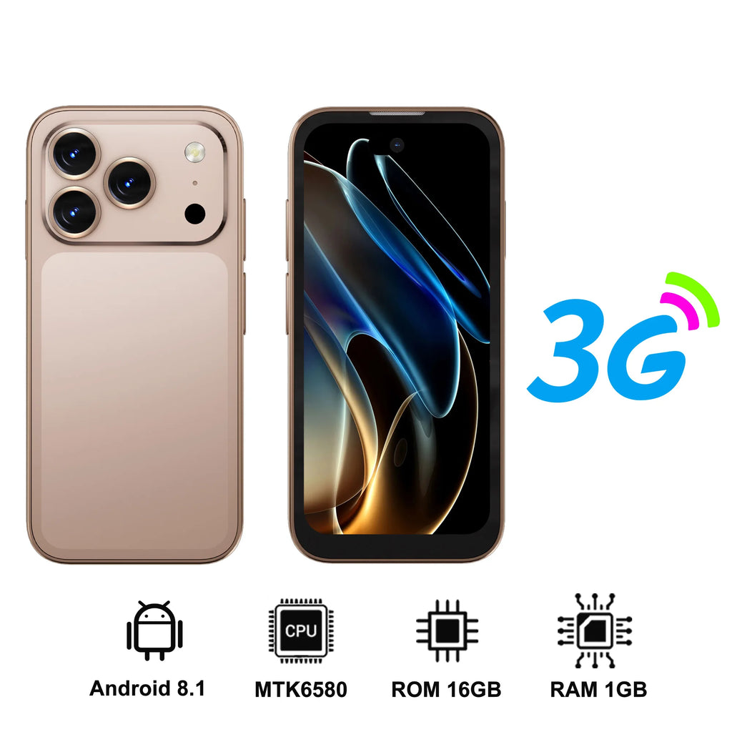 2026 NEW SERVO 17PRO MAX 3G Small Smartphone Android System Dual Camera Face Unlock APP Download Mini Smart Phones 3.75" Display