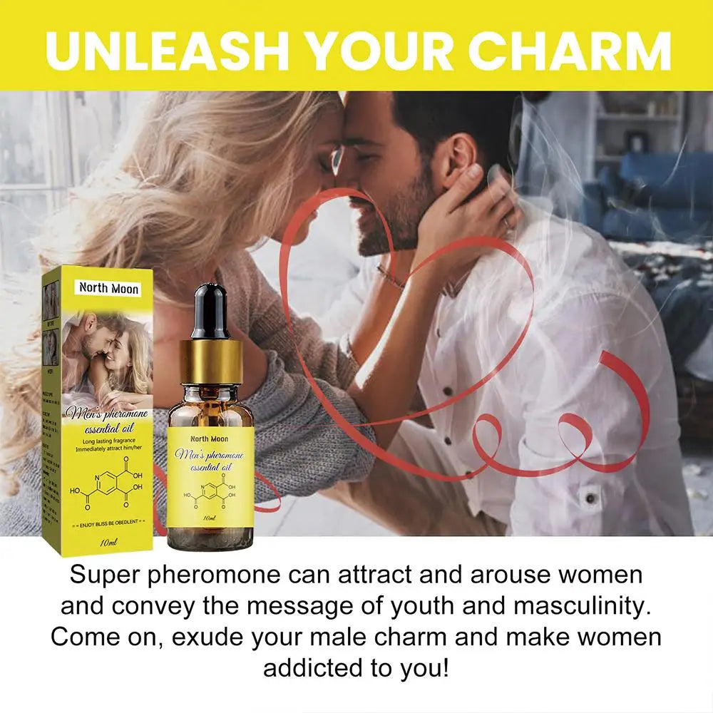10ml Men's Pheromone Essential Oil Long Lasting Natural Refreshing Body Essence Fragrance Attracts Women Into Fragrances New