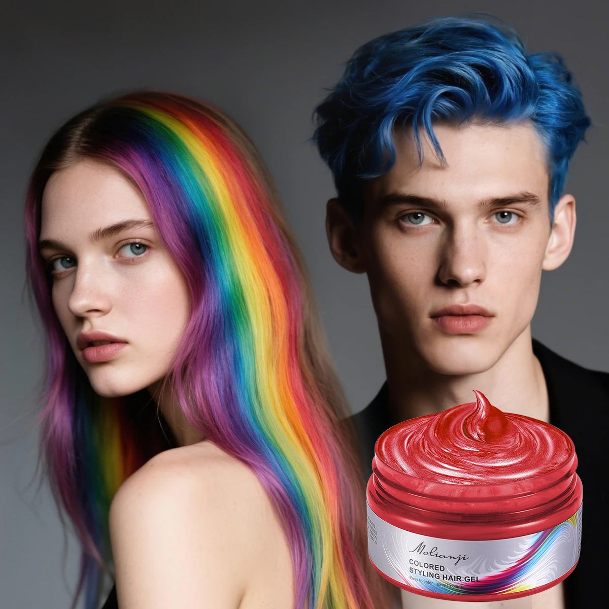 Disposable Hair Dye, Easy to Color, Easy to Clean, Instant Coloring, Creating colorful and Fashionable Hairstyles