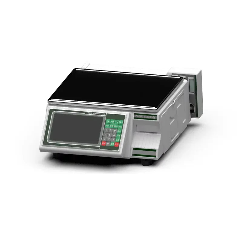 30KG Digital Label Weighing Scales Electronic Weighting Scale with Touch Screen and AI Recognition