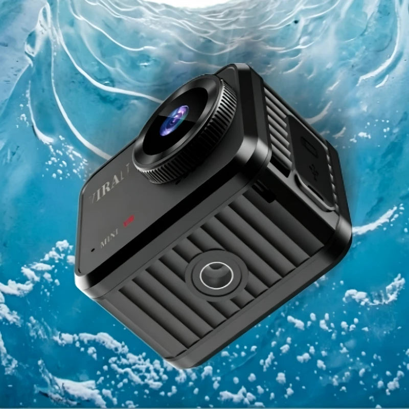 Mini HD Action Camera1.54-inch Screen Ultra-Long Battery Life Portable for Motorcycle Bicycle Off-Road & Outdoor Audio Recording