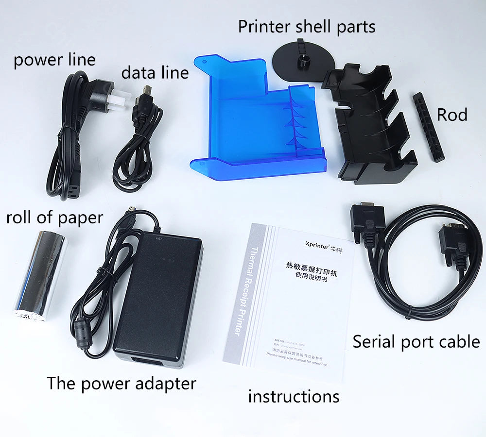 Xprinter C300H USB+LAN+Serial Receipt Printer 80mm POS Printer With Alarm and Sound With Cutter POS Printer Kitchen Printer