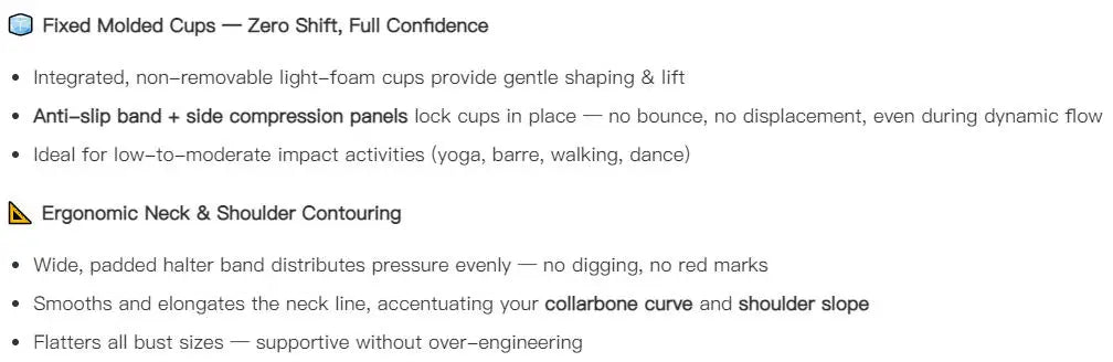 Women's Slimming Halter Neck Tube Top Yoga Vest One Cup Back Sling Fixed Gather Gym Outerwear for Summer Sexy Fitness Bras