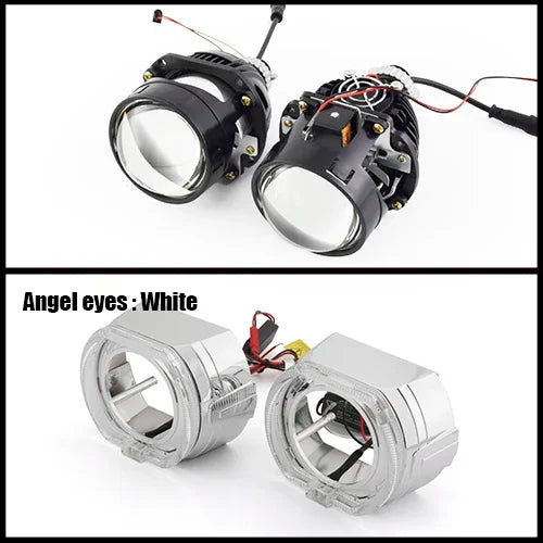 Ronan 2.5INCH 42W 6000K HD Bi-LED Projector Lens Dual LED Chips for H1 H4 H7 9005/9006 Socket Car Lossless Upgrade Retrofit
