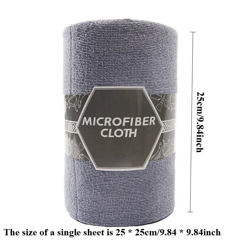 100 Sheets/2 Rolls Reusable Cleaning Wipes, Household Kitchen Cloth, Microfiber Towel Roll, Cleaning Cloth Alternative to Paper Towels, Suitable for Various Holiday Dinners and Parties