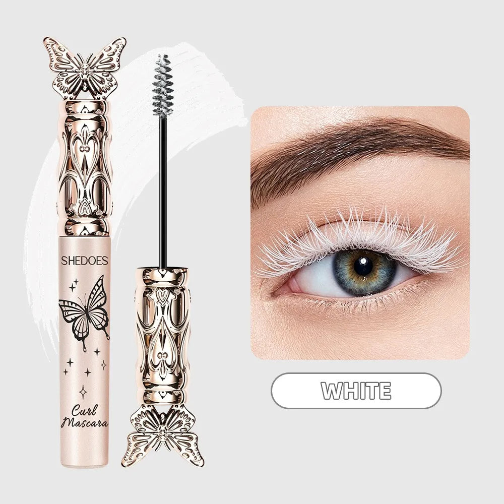 Colorful Lash Mascara Thin Precision Brush Lengthen Curly Volumize Waterproof Smudge Proof Long Lasting Eye Makeup Cosmetics