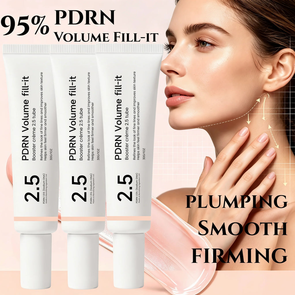 95% Sodium DNA PDRN Volume Fill-it Booster Neck&Facial Cream Adenosine Fine Lines Refining Cream Anti Aging Facial Moisturizer Skin Texture Smoothing Elasticity Restoring Barrier Repair Deep Hydrating Korean Skincare Tube 30g