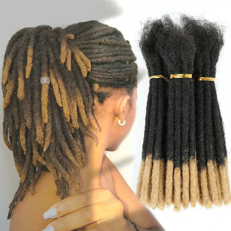 Brazilian Human Hair Dreadlocks Loc Extensions Kinky Straight Wholesale Crochet Braids  Remy Hair Extensions 10 20 40 60 Strands