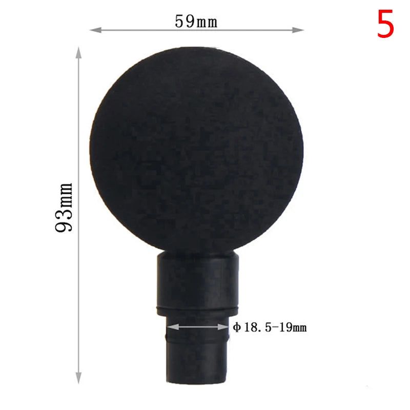 1pc/1set Replacement Heads For Massage Gun Muscle Stimulator Body Relaxation Shaping Exercising Fascia Gun Massager HeadPistool