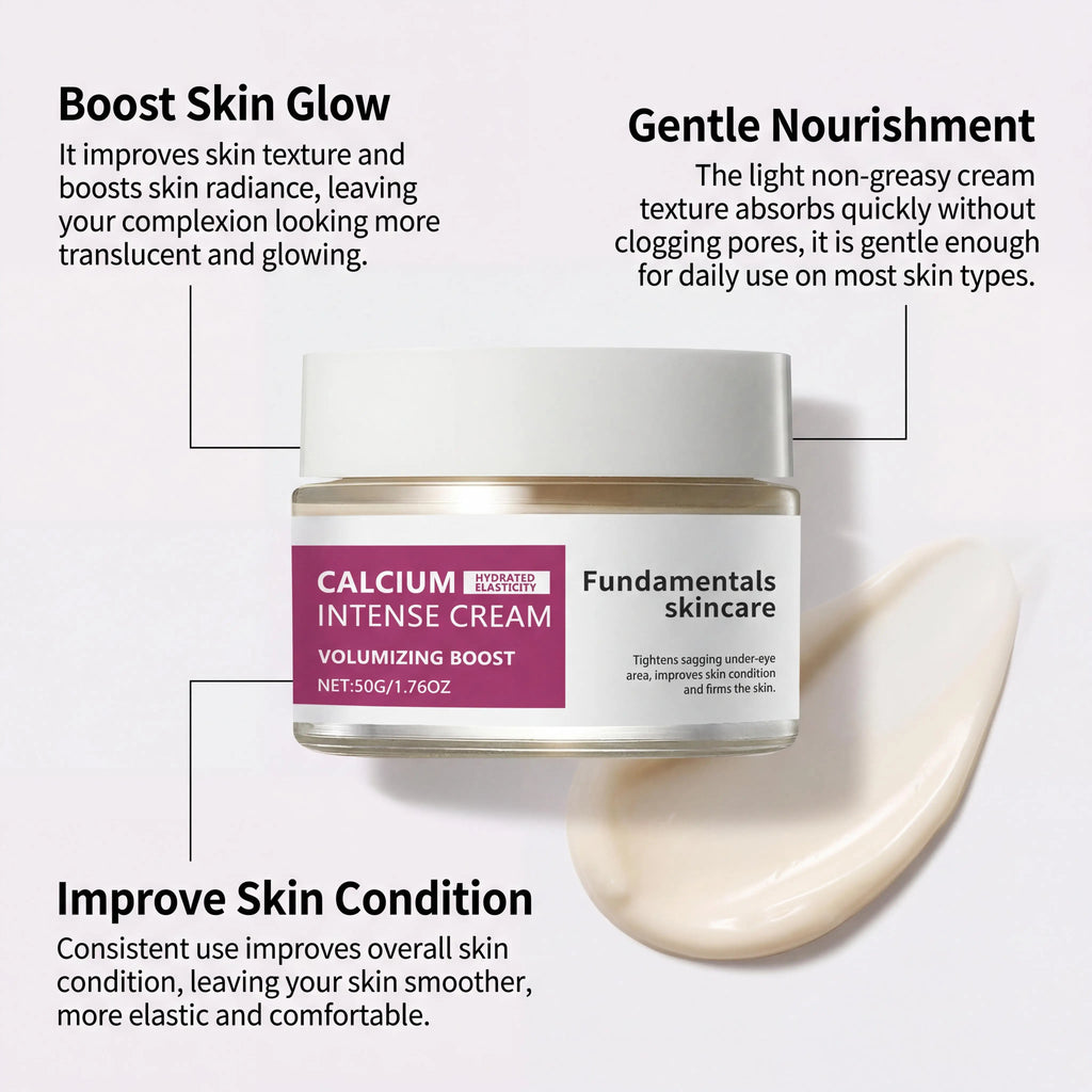Calcium Intense Cream,Calcium Volume Cream | Lifting Firming Sagging Skin Anti-Aging Deep Wrinkle Treatment Plumping Face Cream
