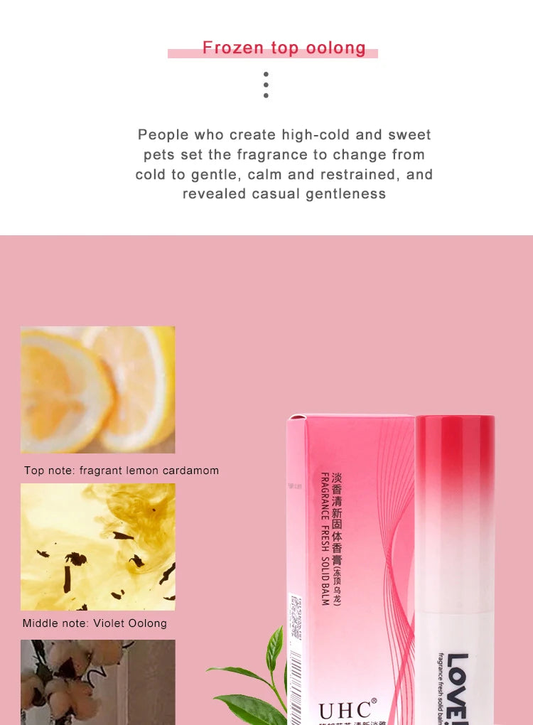 4pcs Perfume Men Women Solid Perfume Set Women Pheromone Floral and Fruity Fragrance Attracts The Opposite Sex Lasting Fragrance
