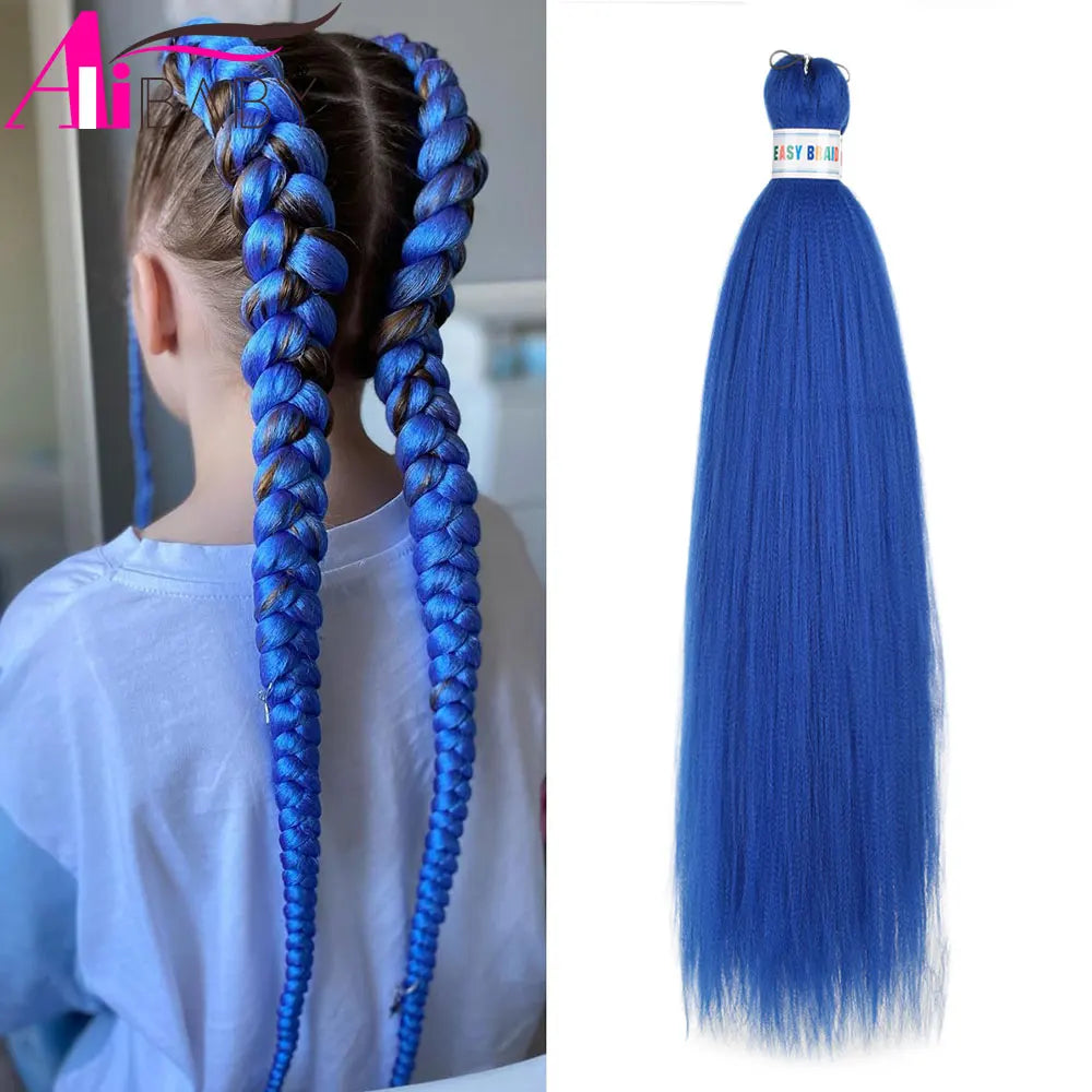 Ombre Kanekalon Braiding Hair Extensions Pre Stretched 26 Inch Synthetic Hair for Afro Jumbo Box Braids Natural Looking