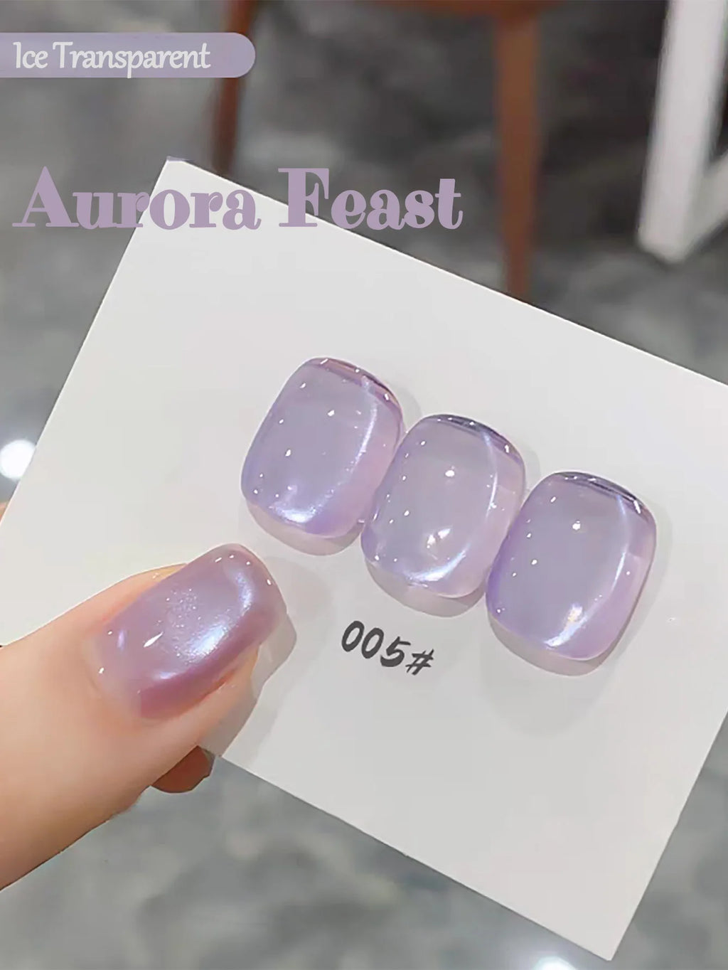 1-12pcs ZH Spring/Summer Ice Transparent Sweet Wine Glass Beads Cat Eye Nail Polish Gel New Flashy Popular Pink Nail Supplies