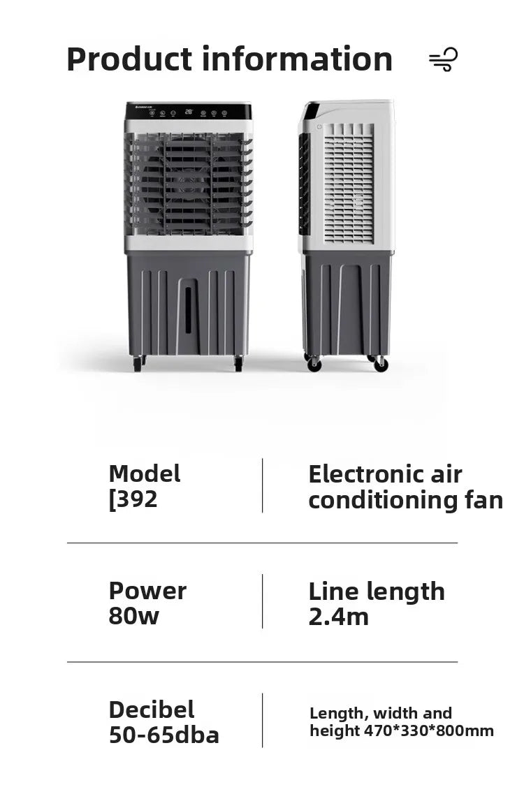 220V Chigo Cooler Fan Portable Air Conditioner Home Office Industrial Water Cooling Fan HCB1
