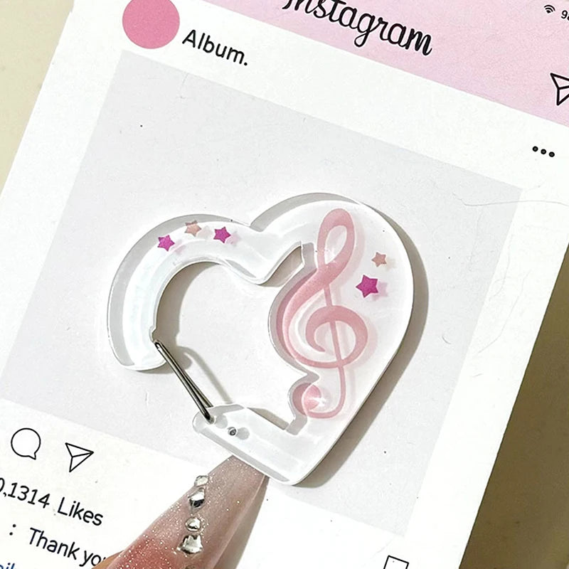 Fashionable Korean Bag Charm with Carabiner Clip; Hand Tent Decoration Accessory for backpacks