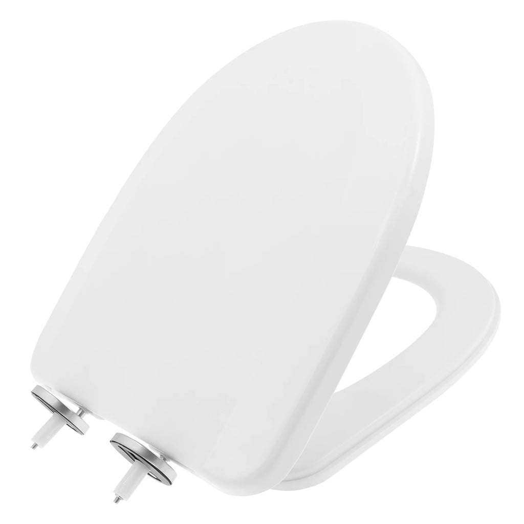 UV-Shaped Toilet Seat Slow Close Quiet Lid Thickened Durable Toilet Lid for Both Adults Children Universal Bathroom Accessories