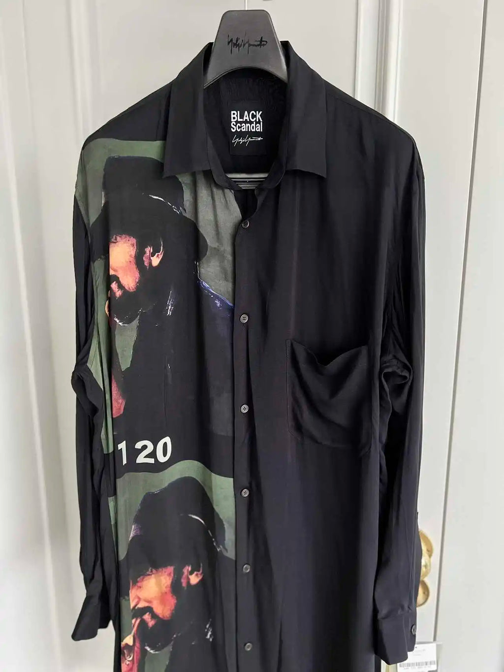 TOP-YAMAMOTO Original Design: Sleepless Tonight Silk Print Shirt - Leopard Print long-sleeved Shirt