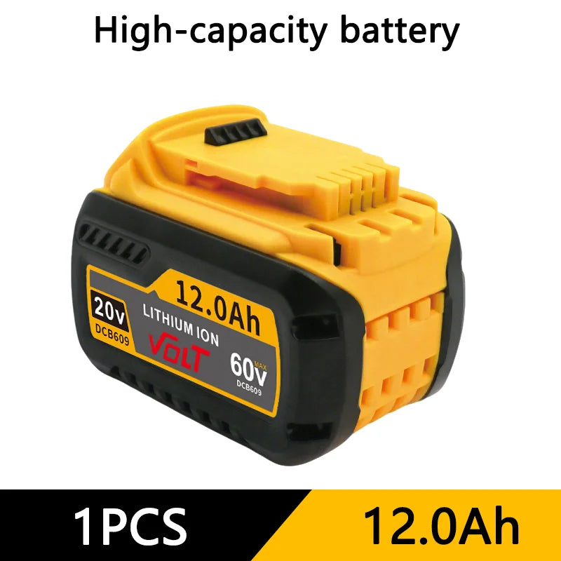 For DEWALT Battery 60V 9.0AH 12.0AH 18.0AH, Rechargeable Lithium-ion Battery, DCB609，DCB118，DCB606，Power Tool Battery